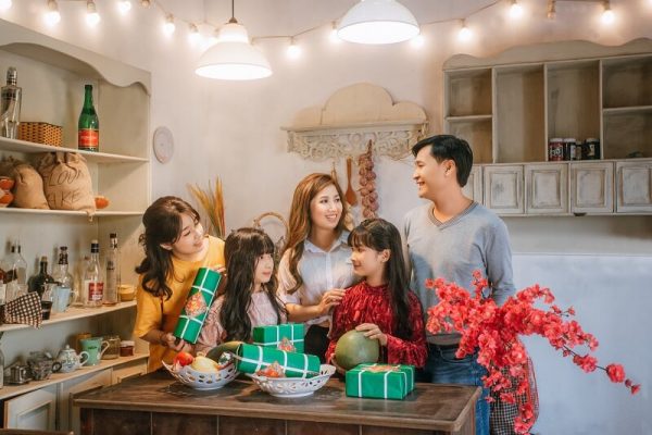 chụp ảnh gia đình hạnh phúc