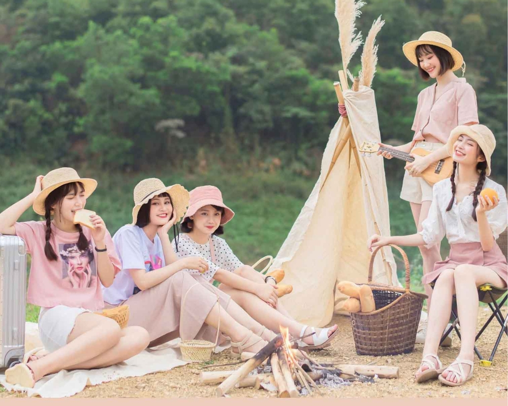 chụp ảnh Tết nhóm tại Hà Nội