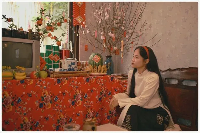 chụp ảnh Tết tại nhà