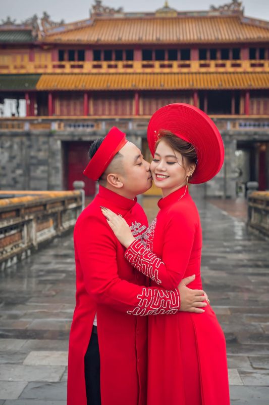 Cho thuê áo dài cổ phục chụp ảnh ở Huế tại tiệm áo dài