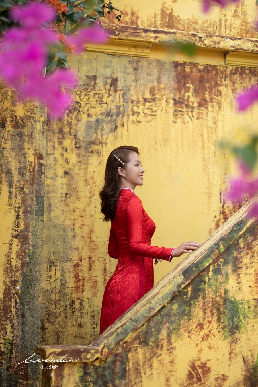 Chụp hình ngoại cảnh áo dài: Khi văn hóa Việt hòa cùng thiên nhiên
